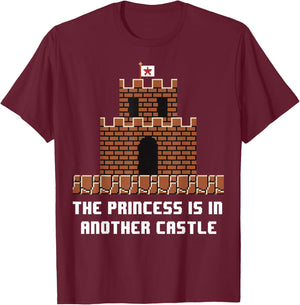 Super Mario The Princess Is In Another Castle T-Shirt - T-Shirt | Maroon