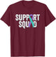 Suicide Prevention Support Squad - Teal Purple Awareness T-Shirt - T-Shirt | Maroon