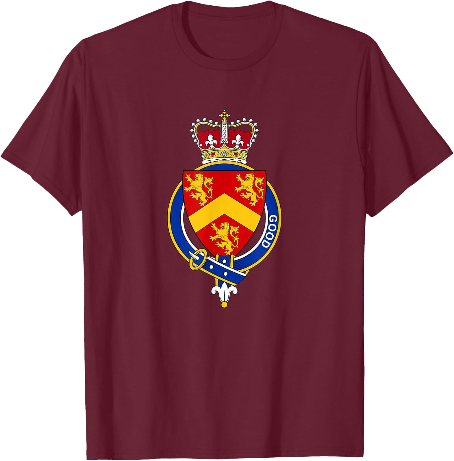 Good Coat of Arms - Family Crest T-Shirt - T-Shirt | Maroon