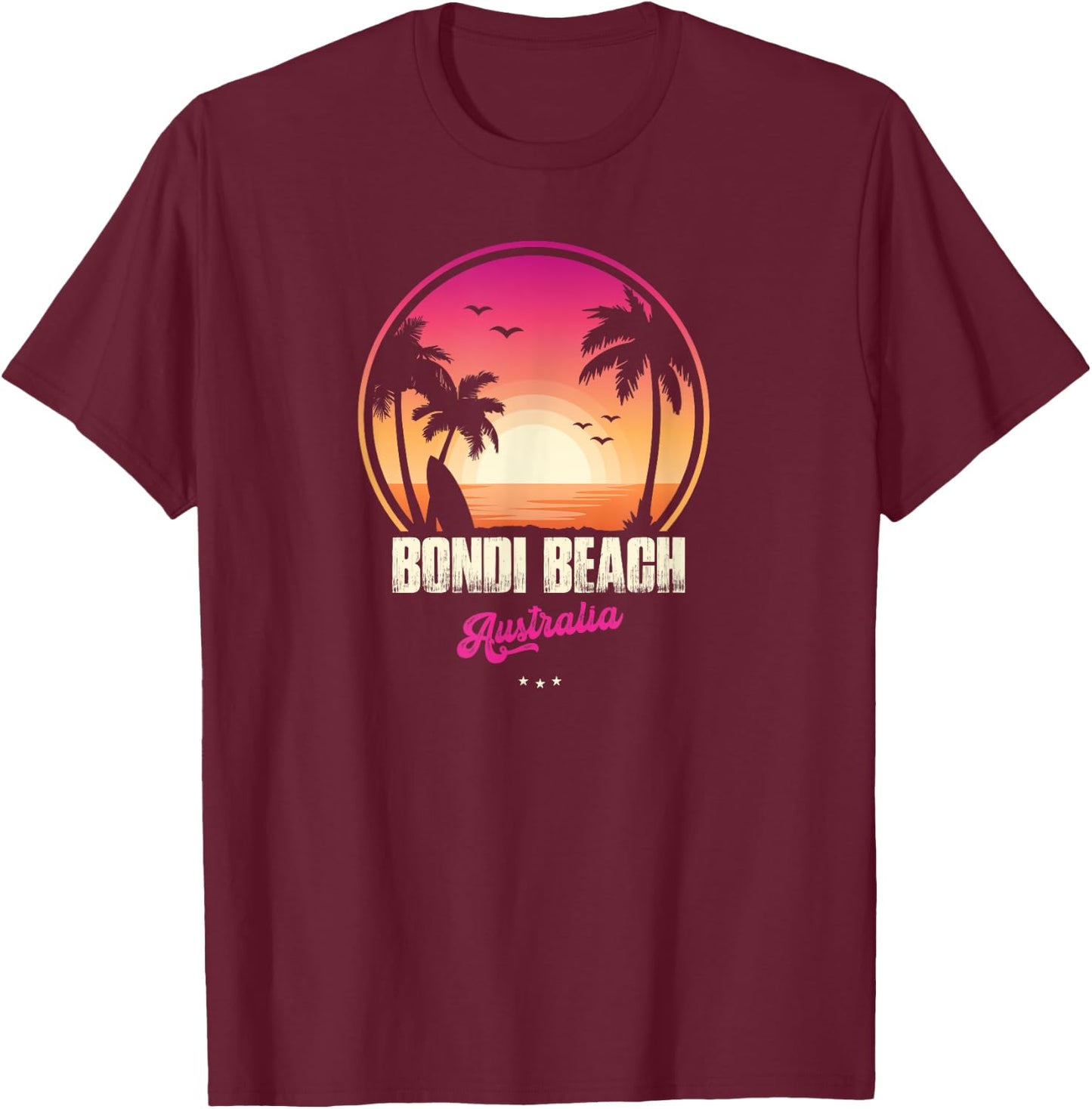 Bondi Beach Souvenir - Australia Reminder Women T-Shirt - T-Shirt | Maroon