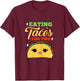 Eating Tacos For Two Pregnancy Announcement T-Shirt - T-Shirt | Maroon