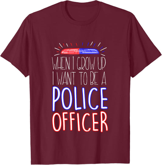 Future Police Officer T-Shirt - T-Shirt | Maroon