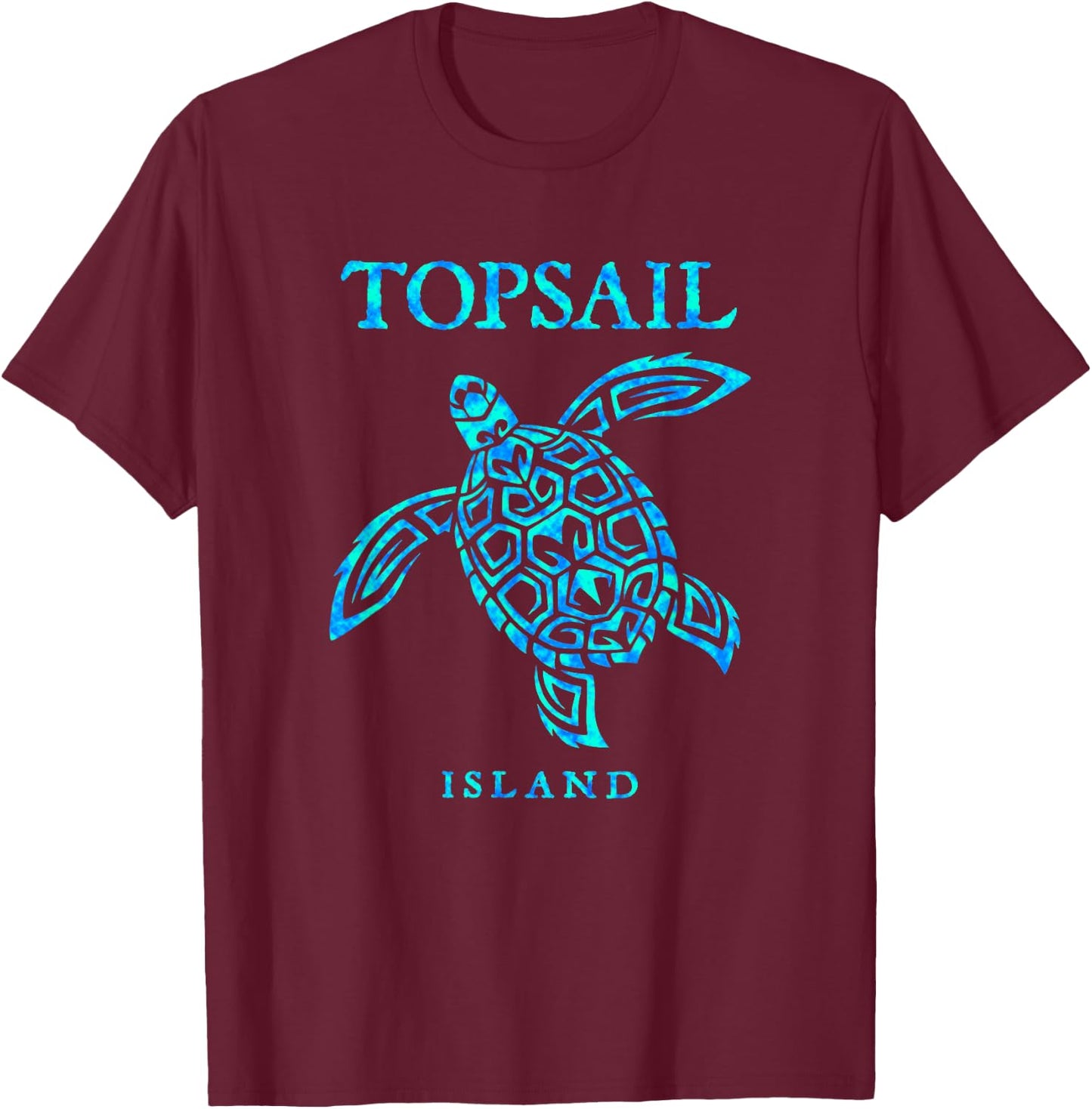 Topsail Island North Carolina Sea Turtle Boys Girls Toddler T-Shirt - T-Shirt | Maroon