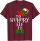 Funny The Hungry Elf Matching Family Group Gift Christmas T-Shirt - T-Shirt | Maroon