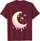 Pastel Moon Kawaii Pastel Goth T-Shirt - T-Shirt | Maroon