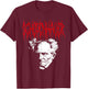 Arthur Schopenhauer Death-Metal Style Philosophy Design T-Shirt - T-Shirt | Maroon
