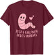 Just a Girl Who Loves Worms Cute Worm Girl Small T-Shirt - T-Shirt | Maroon