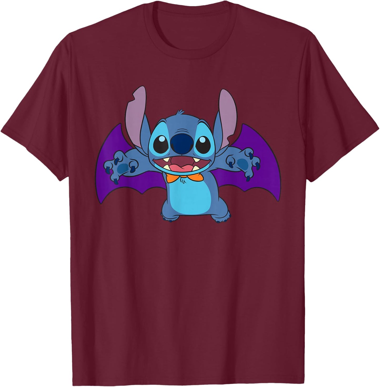 Disney Stitch Halloween Bat Costume T-Shirt - T-Shirt | Maroon