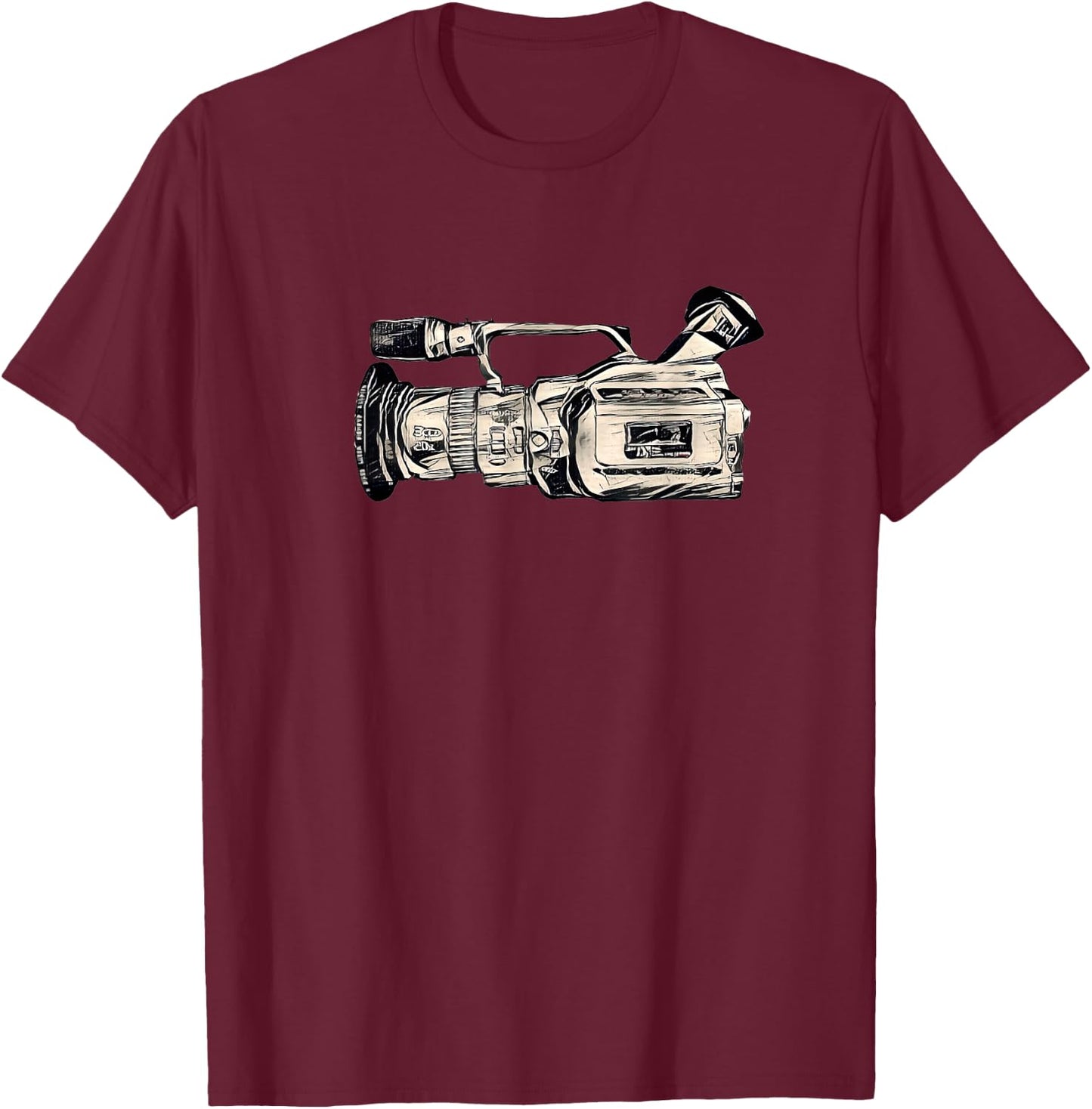 VX1000 Iconic Skateboard Video Camera T-Shirt - T-Shirt | Maroon