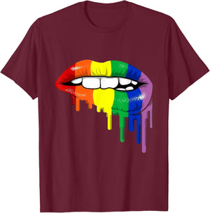 LGTBY lips T-Shirt - T-Shirt | Maroon