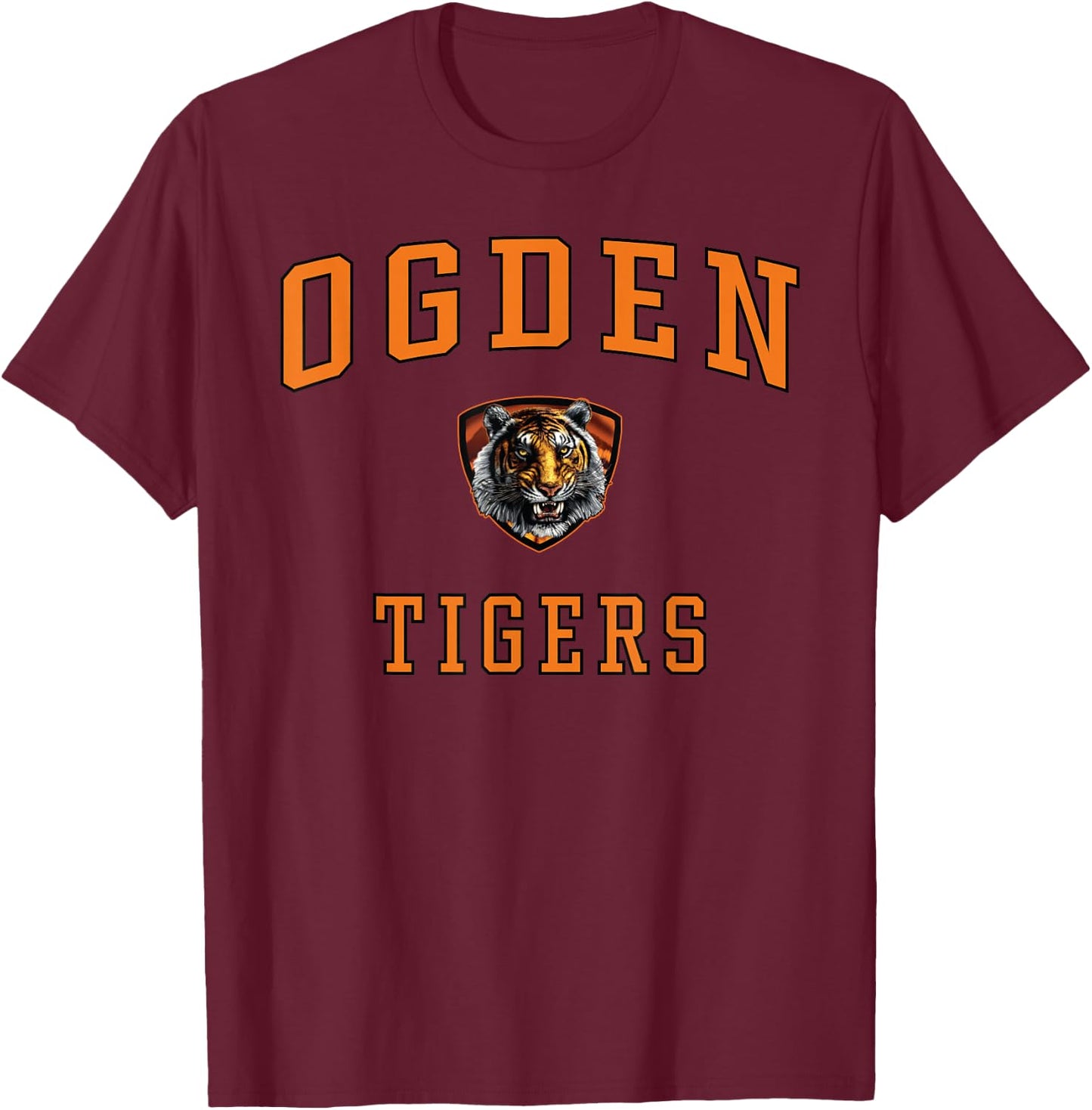 Ogden High School Tigers T-Shirt - T-Shirt | Maroon