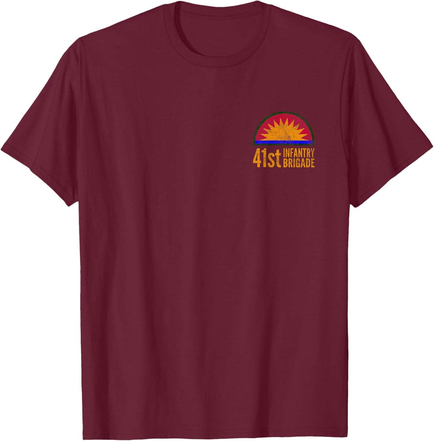 41st Infantry Brigade Army Division T-Shirt - T-Shirt | Maroon