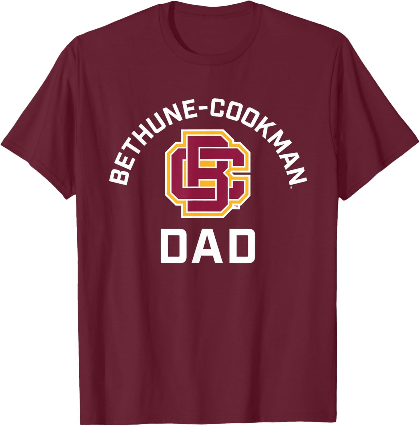 Bethune-Cookman University Wildcats Arched Dad T-Shirt - T-Shirt | Maroon