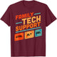 Family Tech Support Ctrl + Alt + Del Control Alt Delete T-Shirt - T-Shirt | Maroon