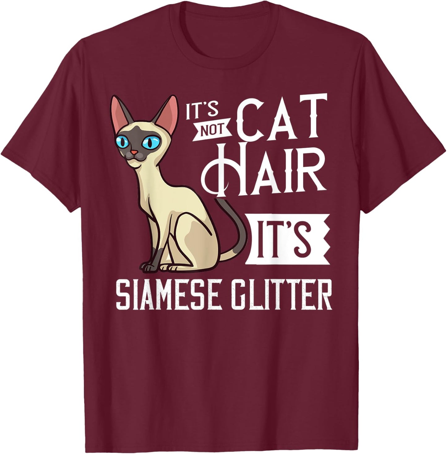 Siamese Cat Gift Kitten Owner Lover T-Shirt - T-Shirt | Maroon