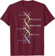 Rainbow DNA Awesome Genome Funny Science Birthday Gift T-Shirt - T-Shirt | Maroon
