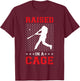 Raised In A Cage T-Shirt - T-Shirt | Maroon