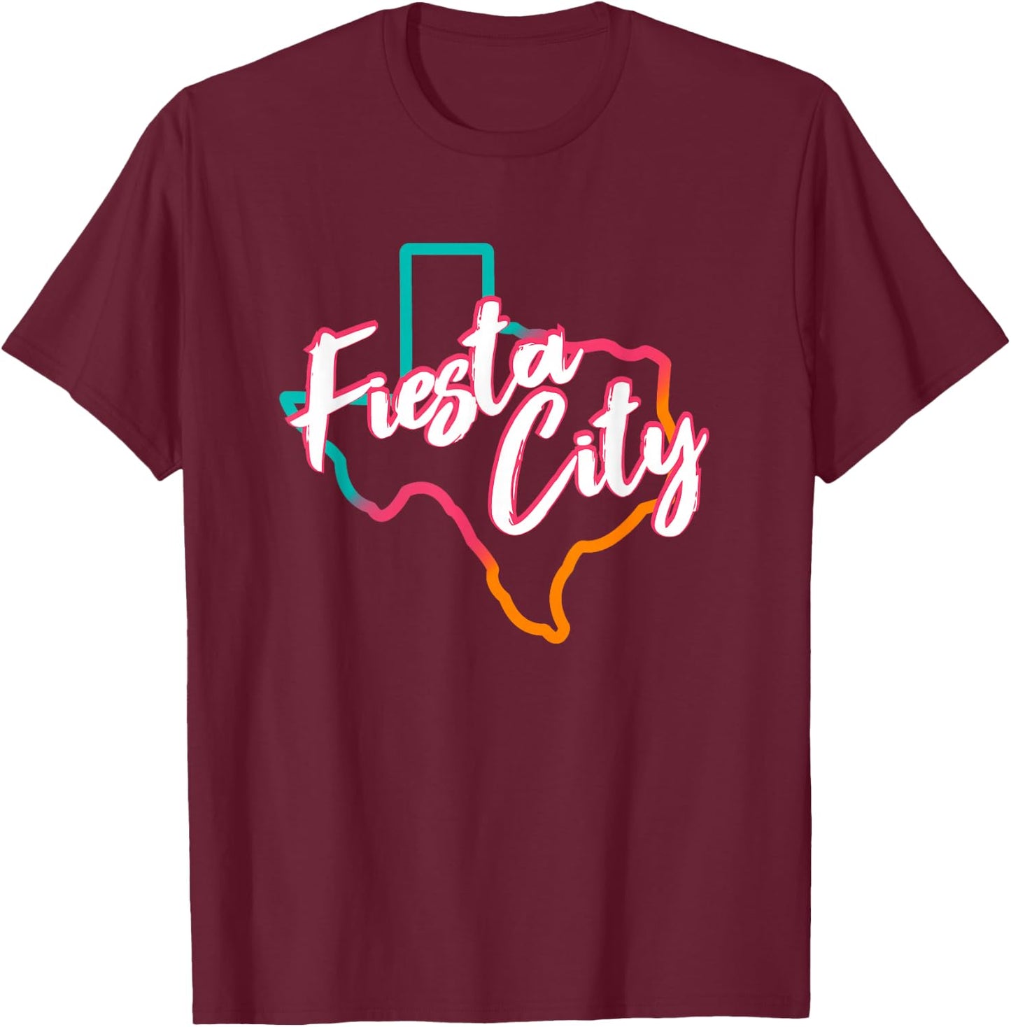 San Antonio Fiesta City T-Shirt - T-Shirt | Maroon