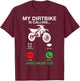 My Dirt Bike Is Calling And I Must Go Funny Motocross Gift T-Shirt - T-Shirt | Maroon