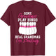 Funny Bowling Gift Grandma T-Shirt - T-Shirt | Maroon