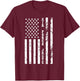 USAF JROTC Air Force Junior ROTC w US Flag T-Shirt - T-Shirt | Maroon