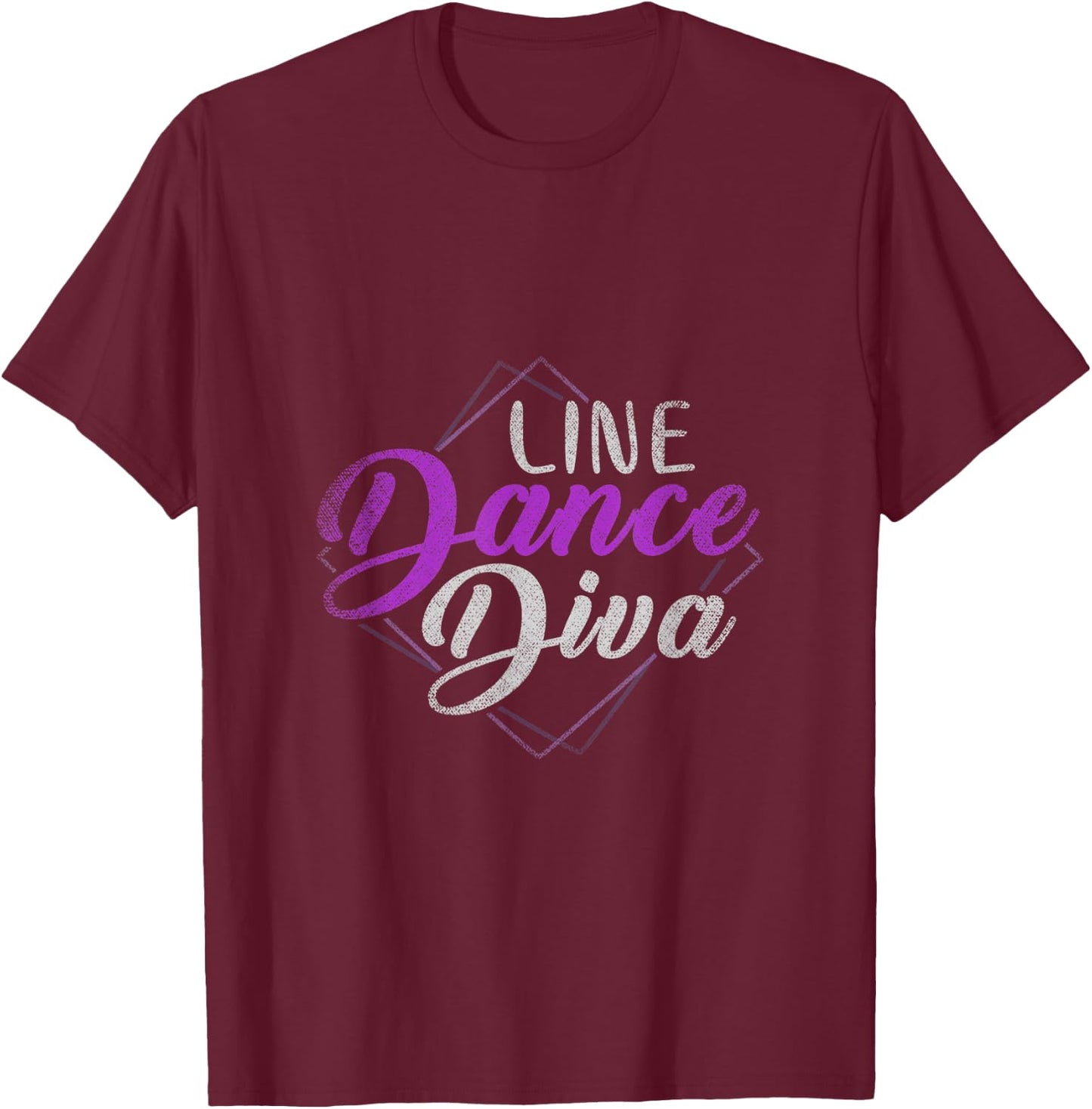 Line Dance Diva Line Dancing T-Shirt - T-Shirt | Maroon