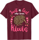 Kiwi Bird Just a Girl Who Loves Kiwis T-Shirt - T-Shirt | Maroon