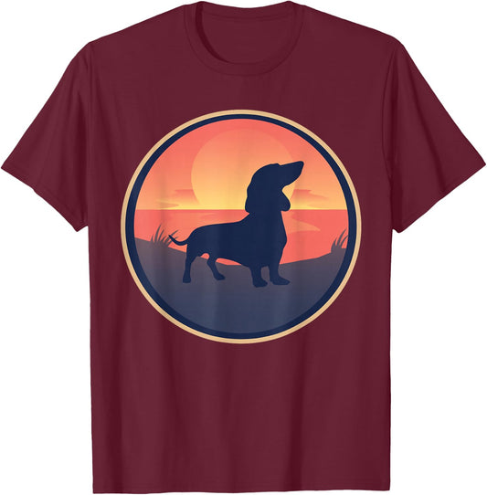 Dachshund Dachshund Teckel T-Shirt - T-Shirt | Maroon