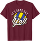 Vintage Sport - It's Game Day Y'all - Volleyball Fan T-Shirt - T-Shirt | Maroon