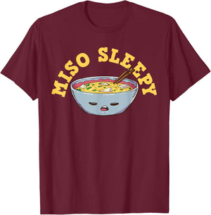 Miso Sleepy T-Shirt - T-Shirt | Maroon