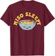 Miso Sleepy T-Shirt - T-Shirt | Maroon