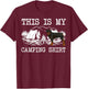 Campfire Rottweiler Dog This Is My Camping T-Shirt - T-Shirt | Maroon