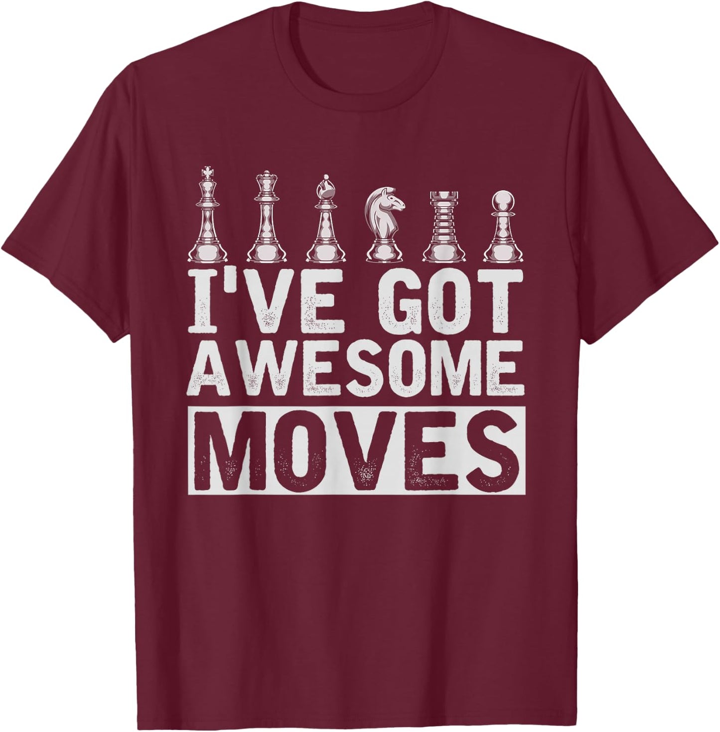 Chess Figure Board Game Thinking Athlete Gift Funny Chess T-Shirt - T-Shirt | Maroon