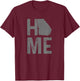 Georgia Home Vintage State Map Pride Gift T-Shirt - T-Shirt | Maroon