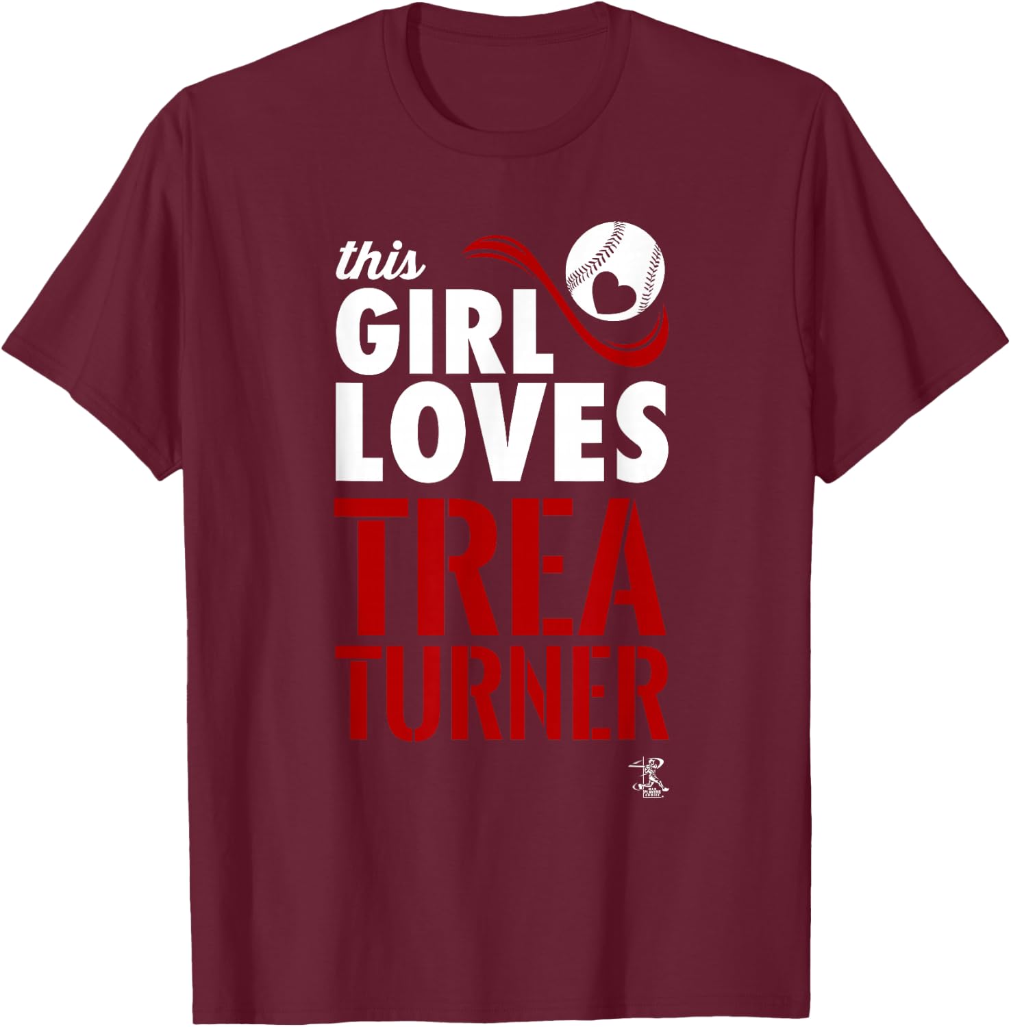 Trea Turner This Girl Loves Gameday T-Shirt - T-Shirt | Maroon