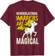 Neuroblastoma Warrior Nerve Tissue Unicorn Cancer Gift T-Shirt - T-Shirt | Maroon