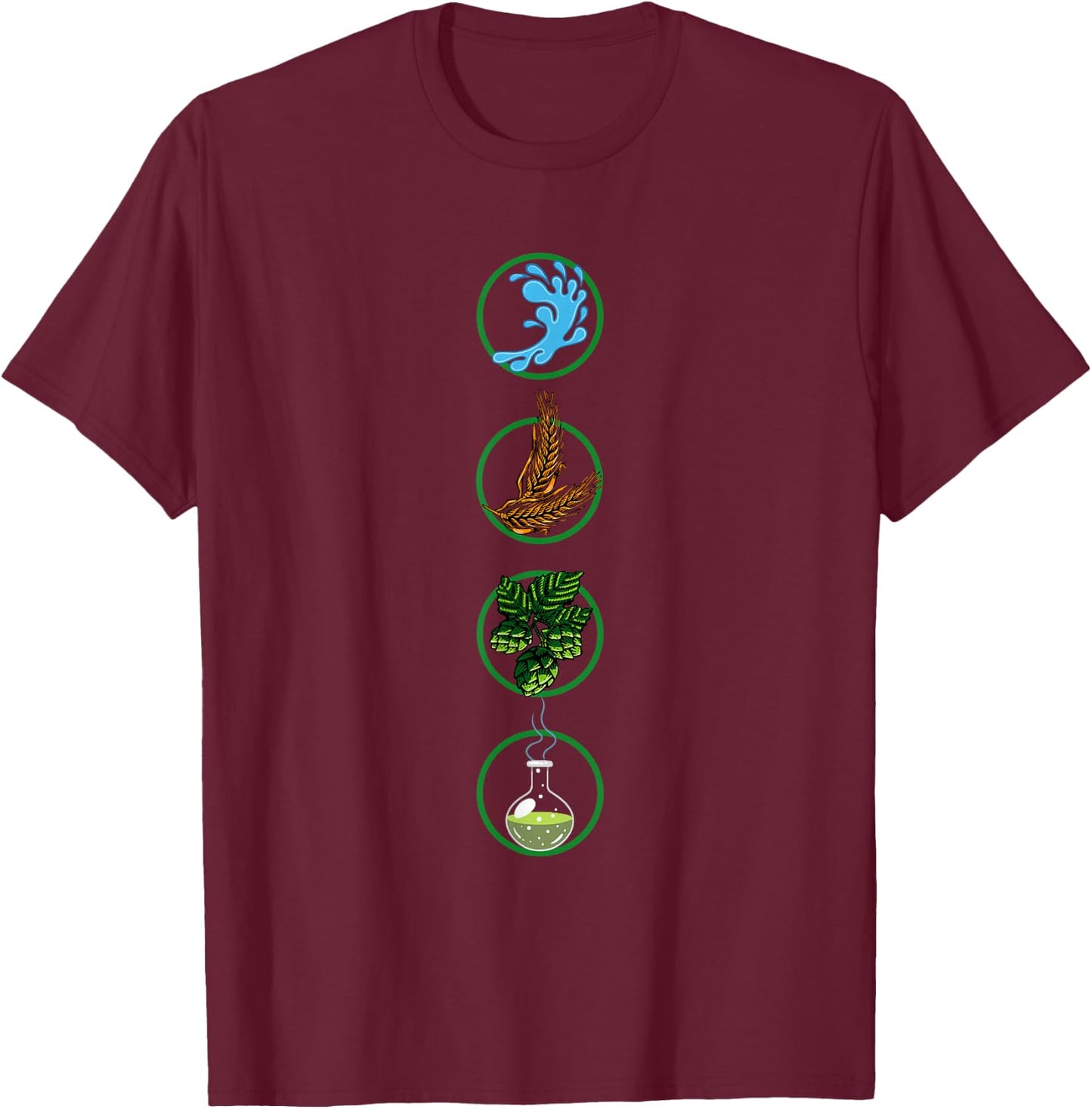 Beer Brewer - Home Brewing Craft Beer T-Shirt - T-Shirt | Maroon