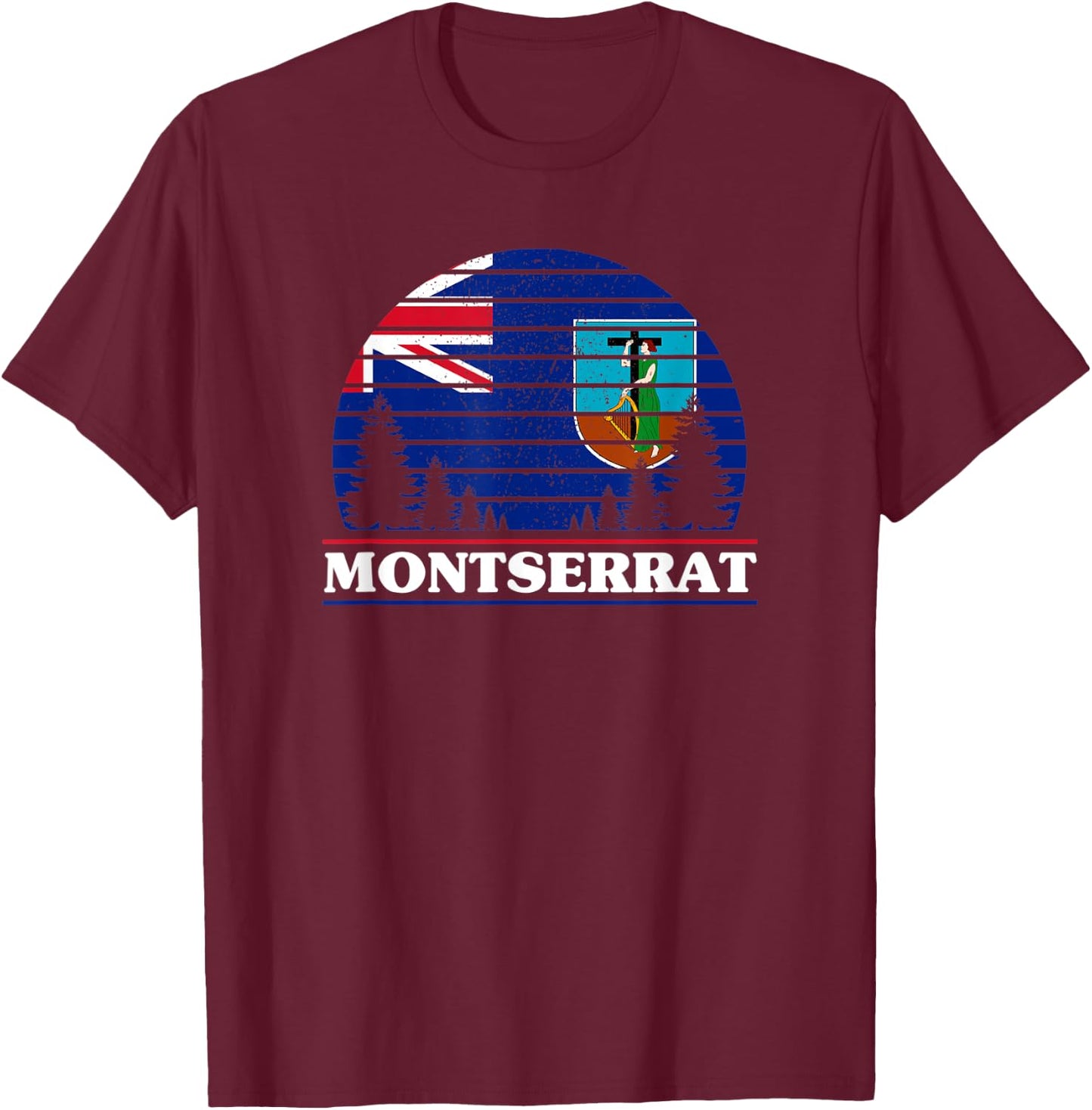 Montserrat T-Shirt - T-Shirt | Maroon