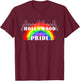 Hollywood Pride Rainbow for Gay Pride T-Shirt - T-Shirt | Maroon