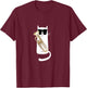 Funny Cat Wearing Sunglasses Playing Tuba T-Shirt - T-Shirt | Maroon