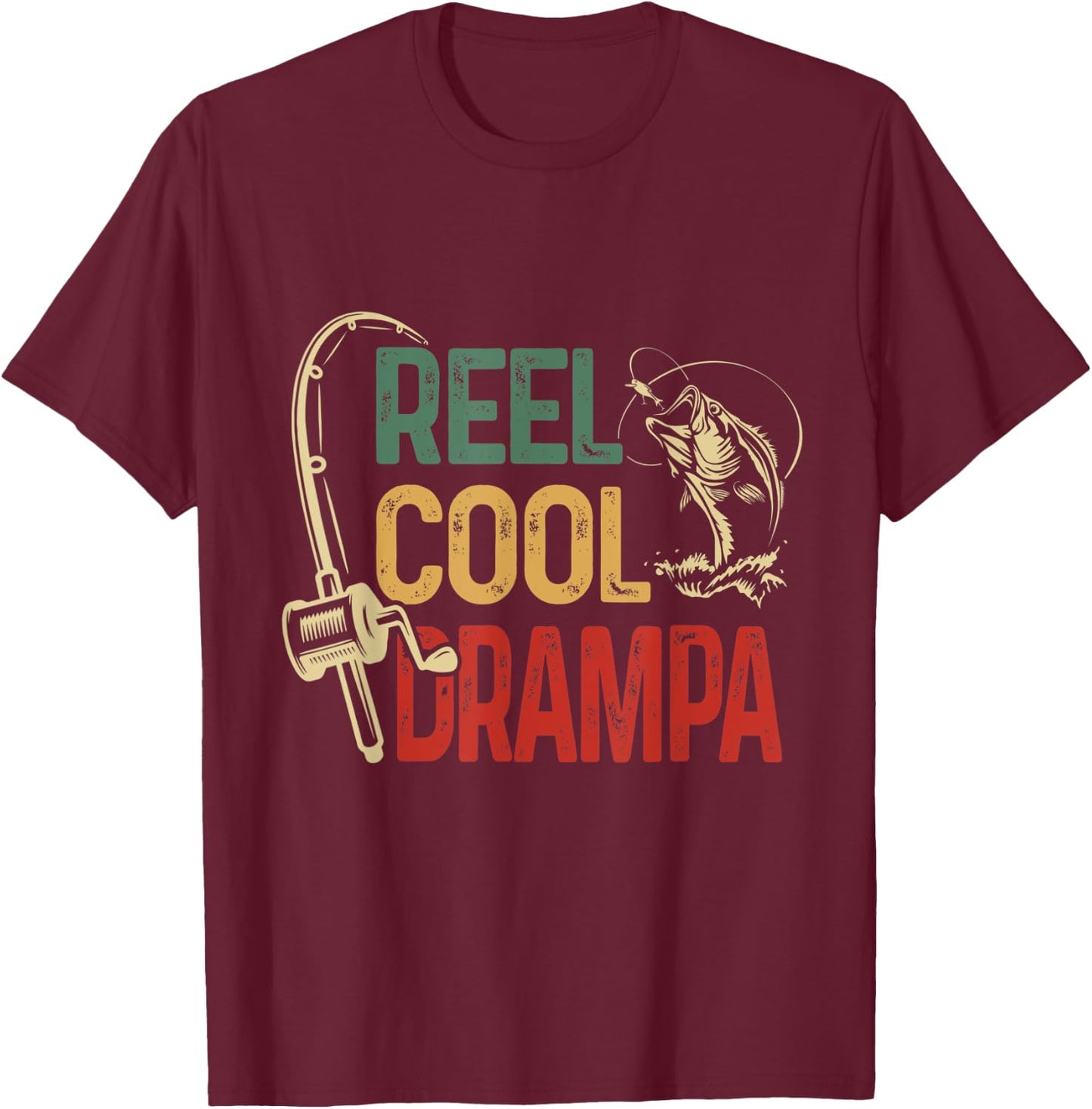 Reel cool Reel cool Drampa T-Shirt - T-Shirt | Maroon