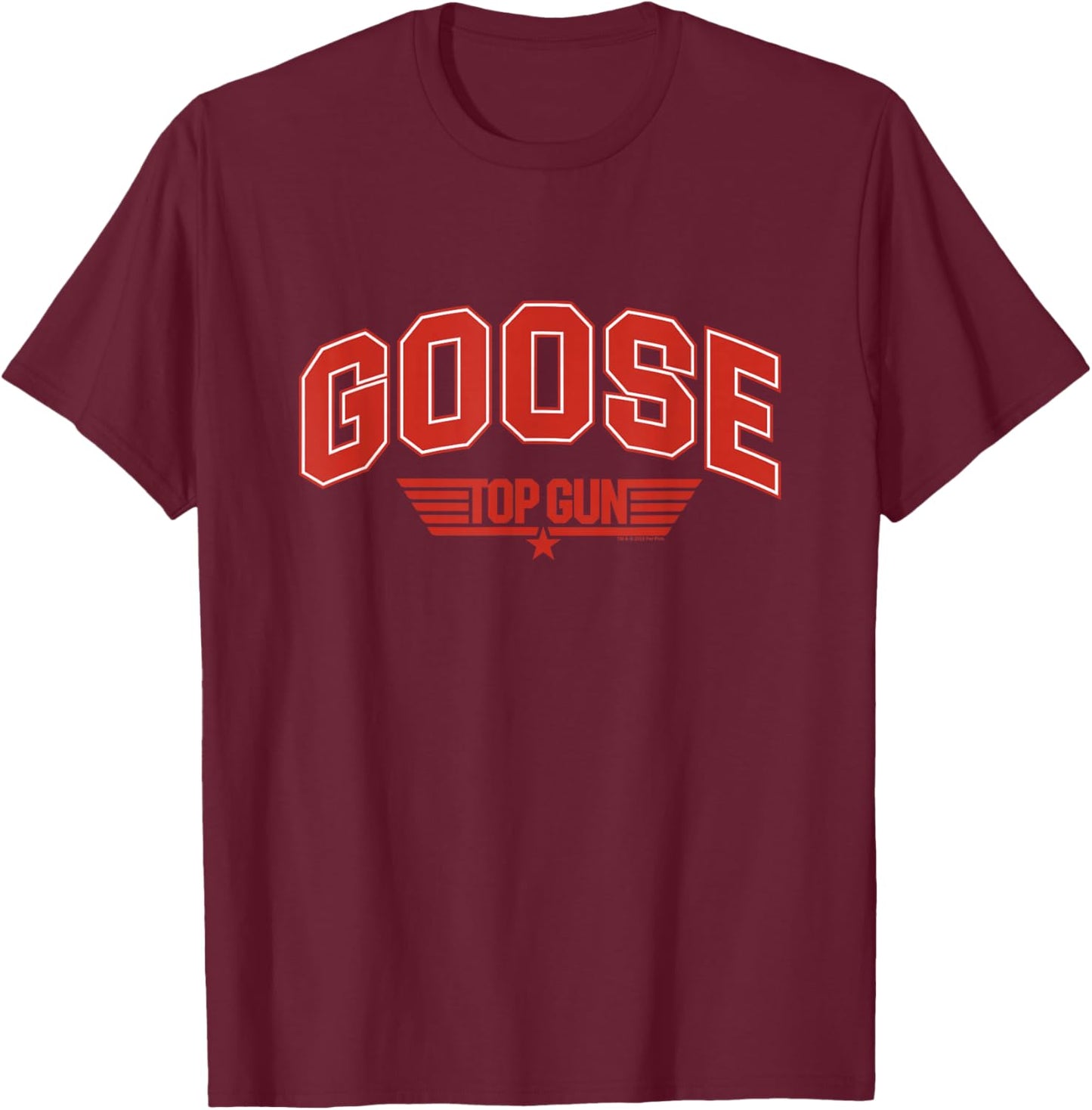 Top Gun Goose Varsity T-Shirt - T-Shirt | Maroon