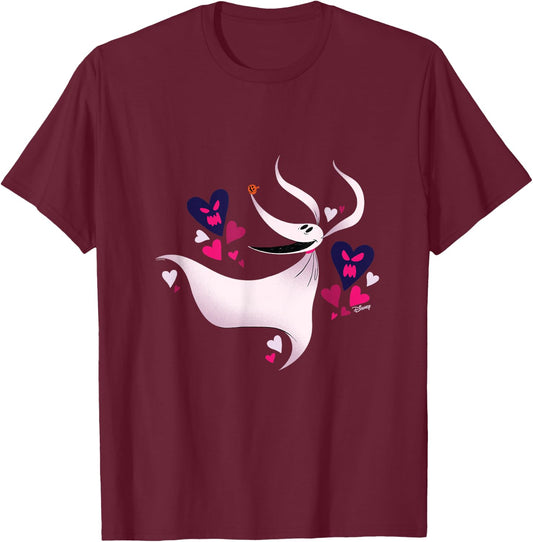 The Nightmare Before Christmas - Zero T-Shirt - T-Shirt | Maroon