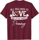 Cute Dog Named Penny Design and Men T-Shirt - T-Shirt | Maroon