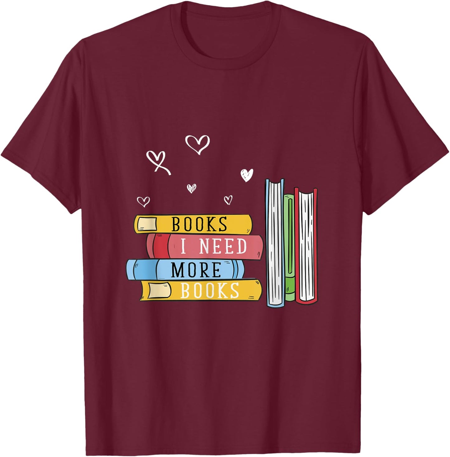 Funny Book Lover Gift Bibliophile Reading T-Shirt - T-Shirt | Maroon