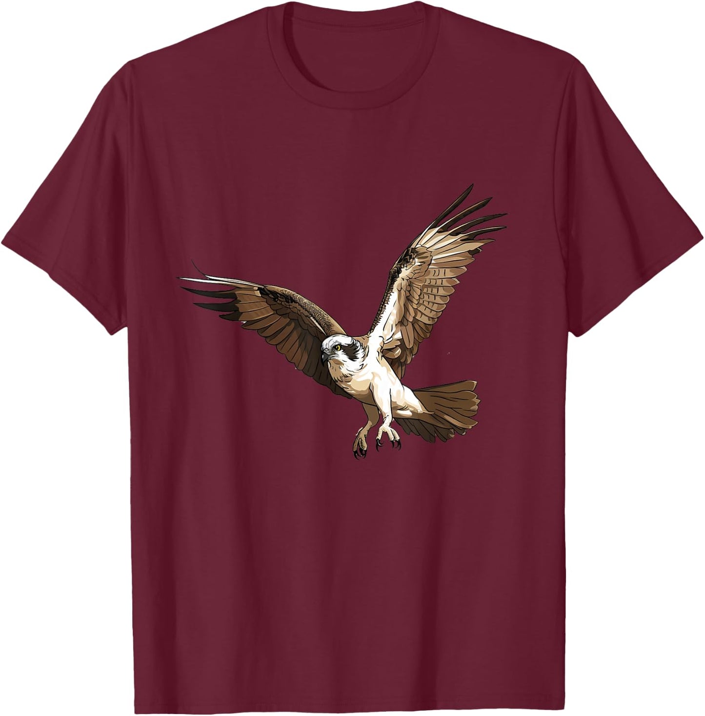Osprey bird lover illustration T-Shirt - T-Shirt | Maroon