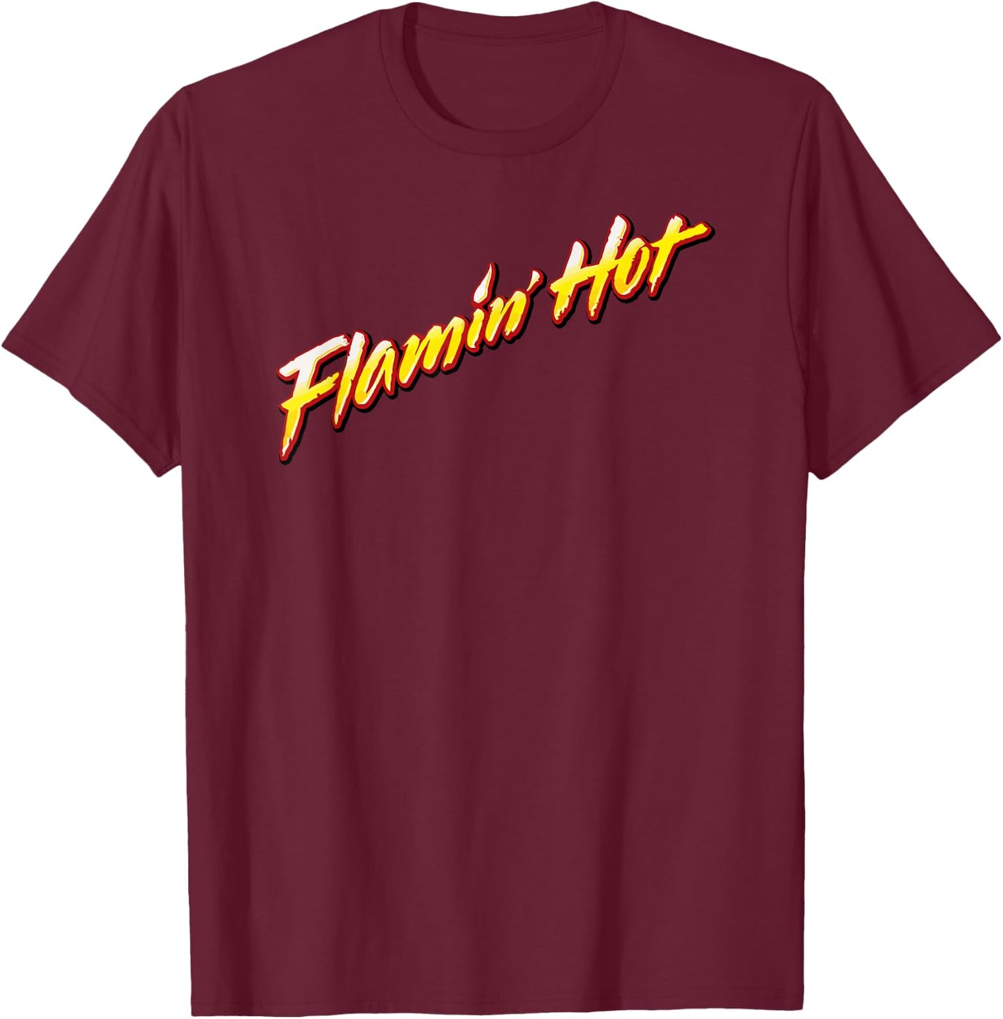 Flamin' Hot Logo T-Shirt - T-Shirt | Maroon
