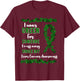 Liver Cancer Awareness Primary Hepatic Green Ribbon Jaundice T-Shirt - T-Shirt | Maroon