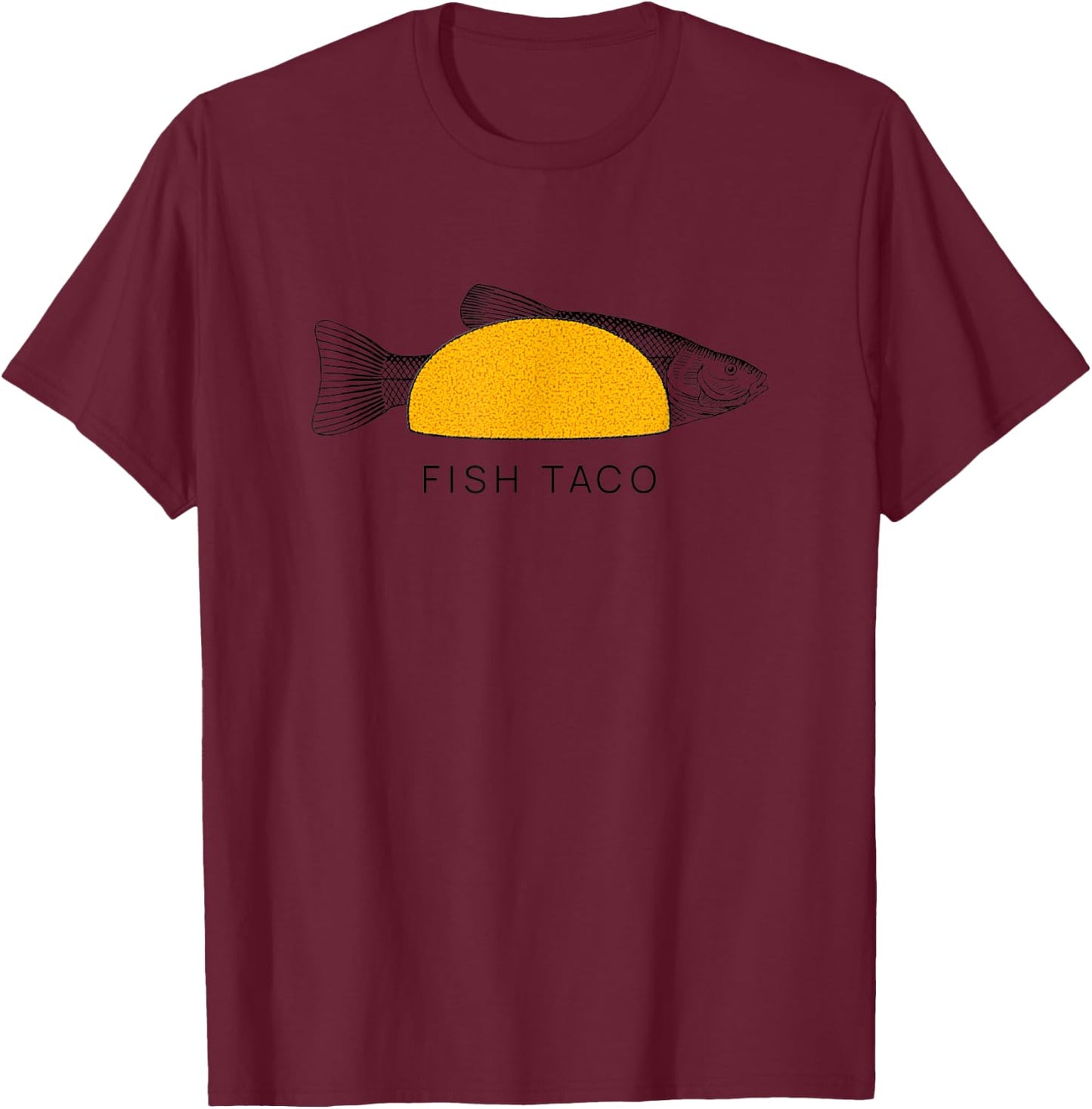 Fish Taco T-Shirt - T-Shirt | Maroon