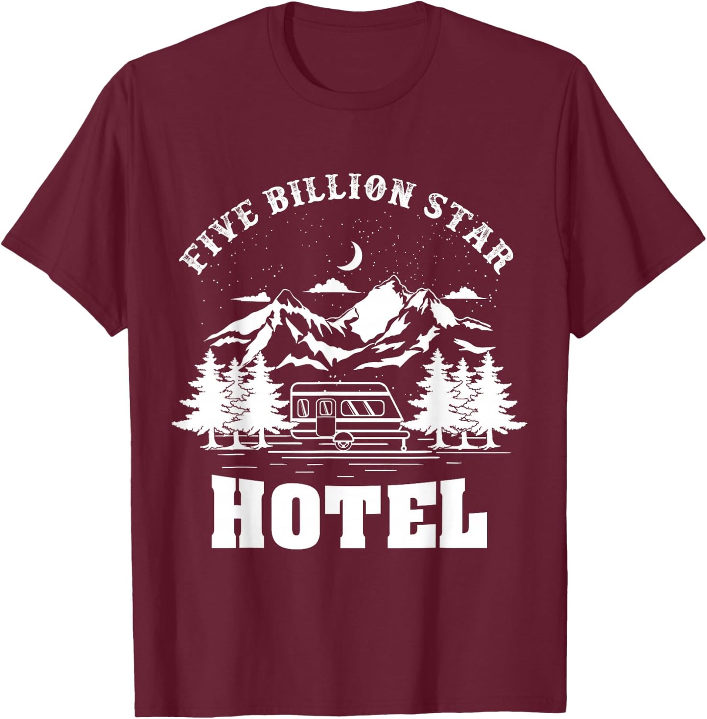 Five Billion Star Hotel T-Shirt - T-Shirt | Maroon